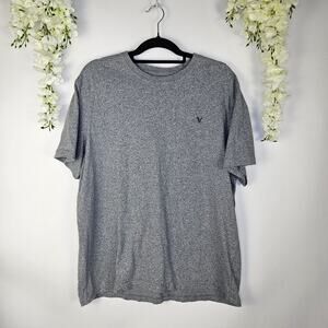 American Eagle Super Soft Standard Fit T-Shirt Gray XL Men’s Real Good Crew Neck